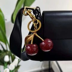Kiraz Figürlü Çanta Charmı