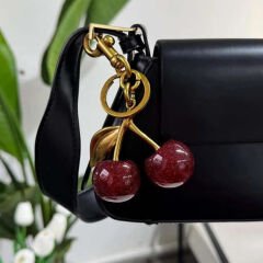 Kiraz Figürlü Çanta Charmı