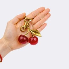 Kiraz Figürlü Çanta Charmı