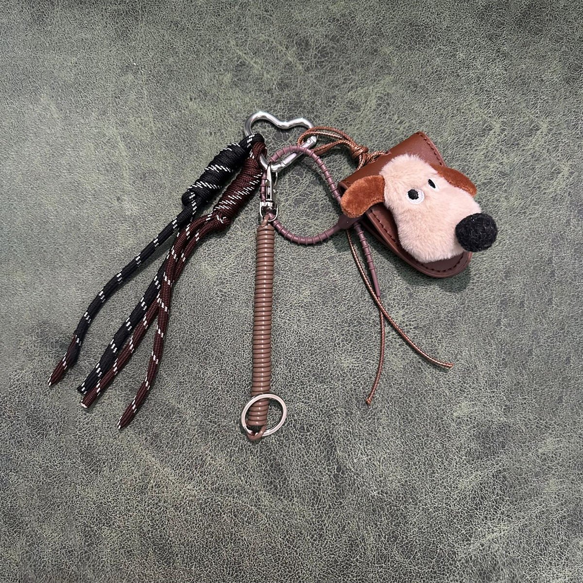 Köpek Figürlü Mıknatıslı  Gözlük Tutucu Çanta Charmı