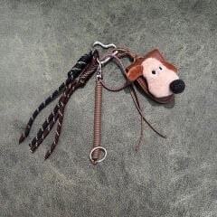 Köpek Figürlü Mıknatıslı  Gözlük Tutucu Çanta Charmı