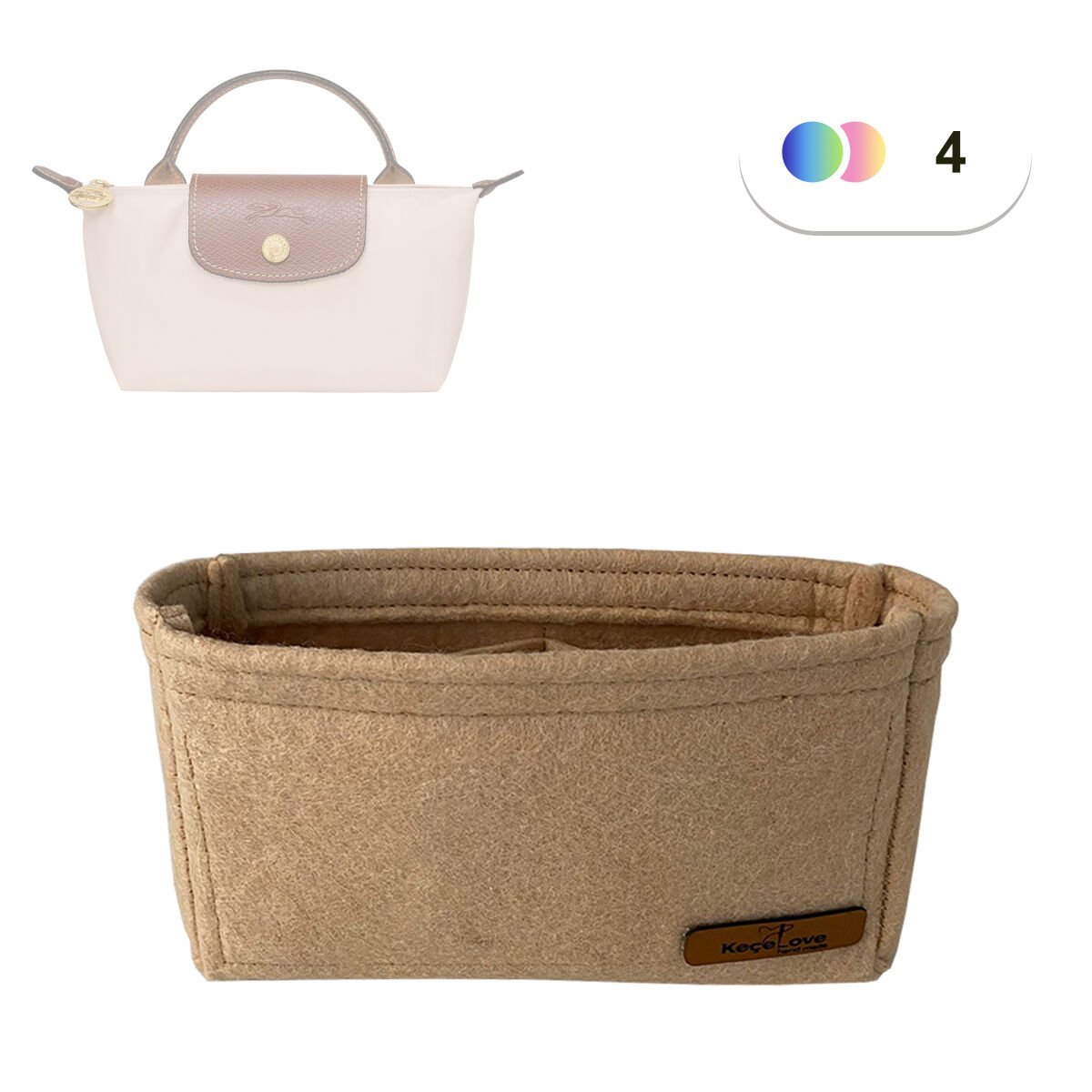 Longchamp Le Pliage Original XS Pouch Çanta içi Düzenleyici, Çanta İçi Organizer