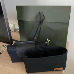 Longchamp Le Pliage Original XS Pouch Çanta içi Düzenleyici, Çanta İçi Organizer Siyah