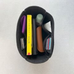 Longchamp Le Pliage Original M (Medium) Çanta içi Düzenleyici, Çanta İçi Organizer Siyah
