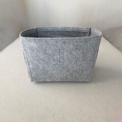 Longchamp Le Pliage Original M (Medium) Suluklu Çanta içi Düzenleyici, Çanta İçi Organizer Gri