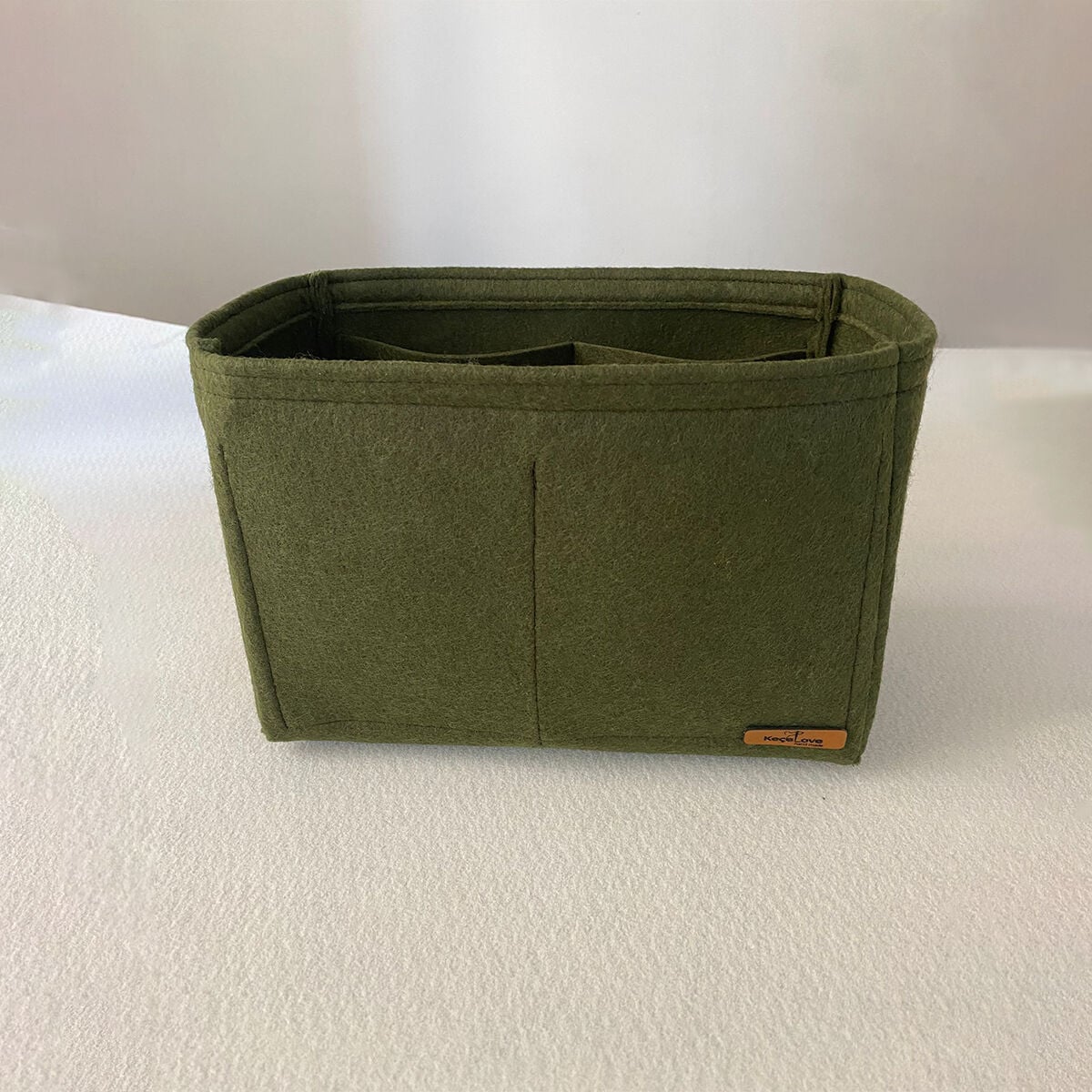 Longchamp Le Pliage Original M (Medium) Suluklu Çanta içi Düzenleyici, Çanta İçi Organizer Yeşil
