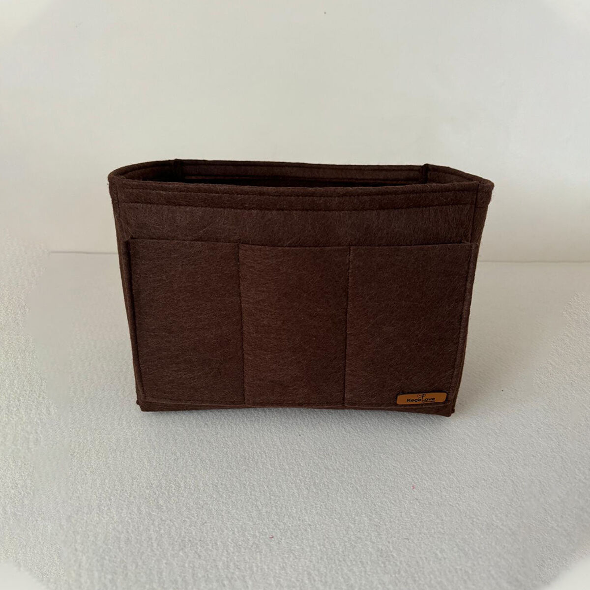Longchamp Le Pliage Original M (Medium) Klasik Model Çanta içi Düzenleyici, Çanta İçi Organizer Kahverengi