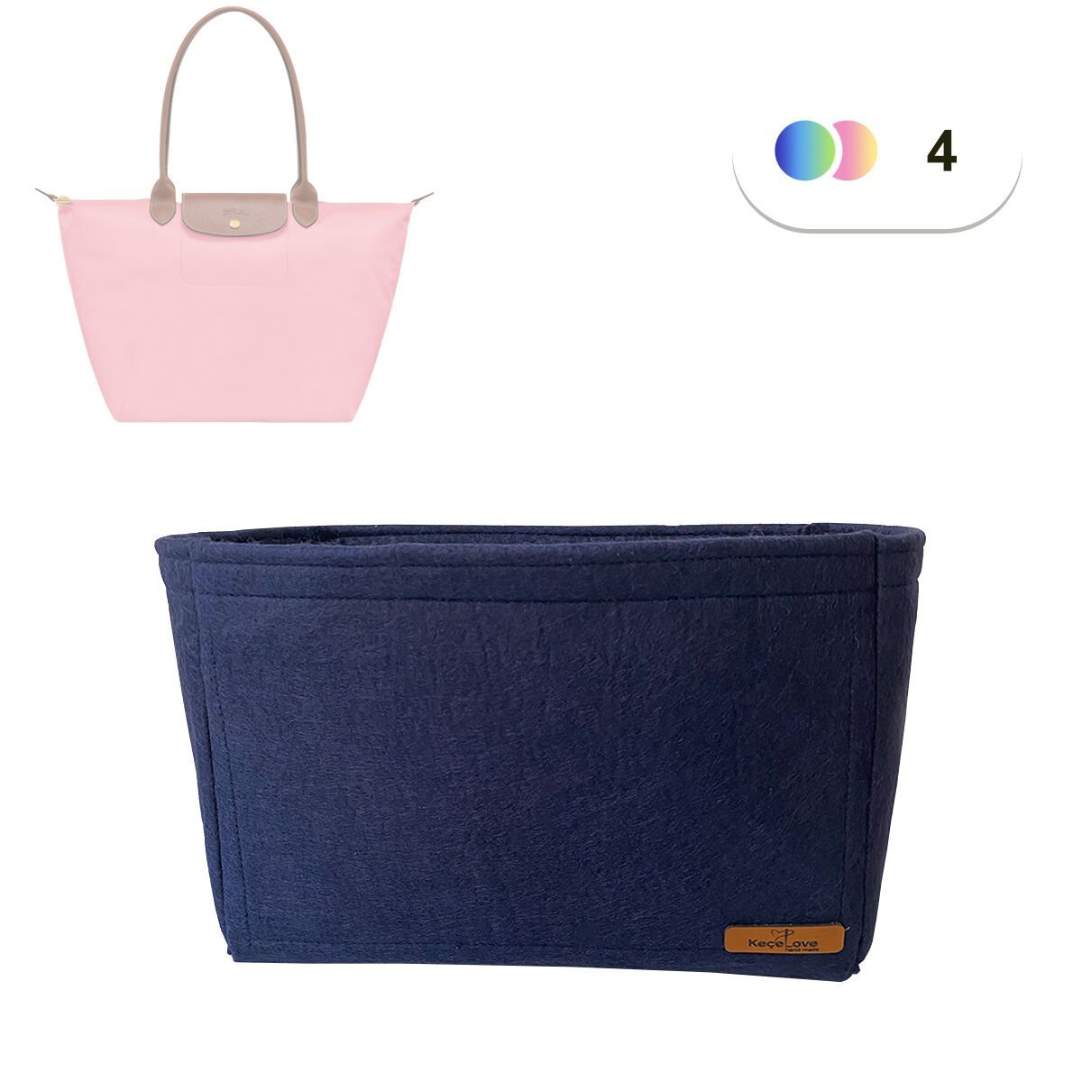 Longchamp Le Pliage Original L (Large) Çanta içi Düzenleyici, Çanta İçi Organizer