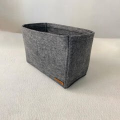 Longchamp Le Pliage Original L (Large) Suluklu Çanta İçi Düzenleyici, Çanta İçi Organizer Antrasit