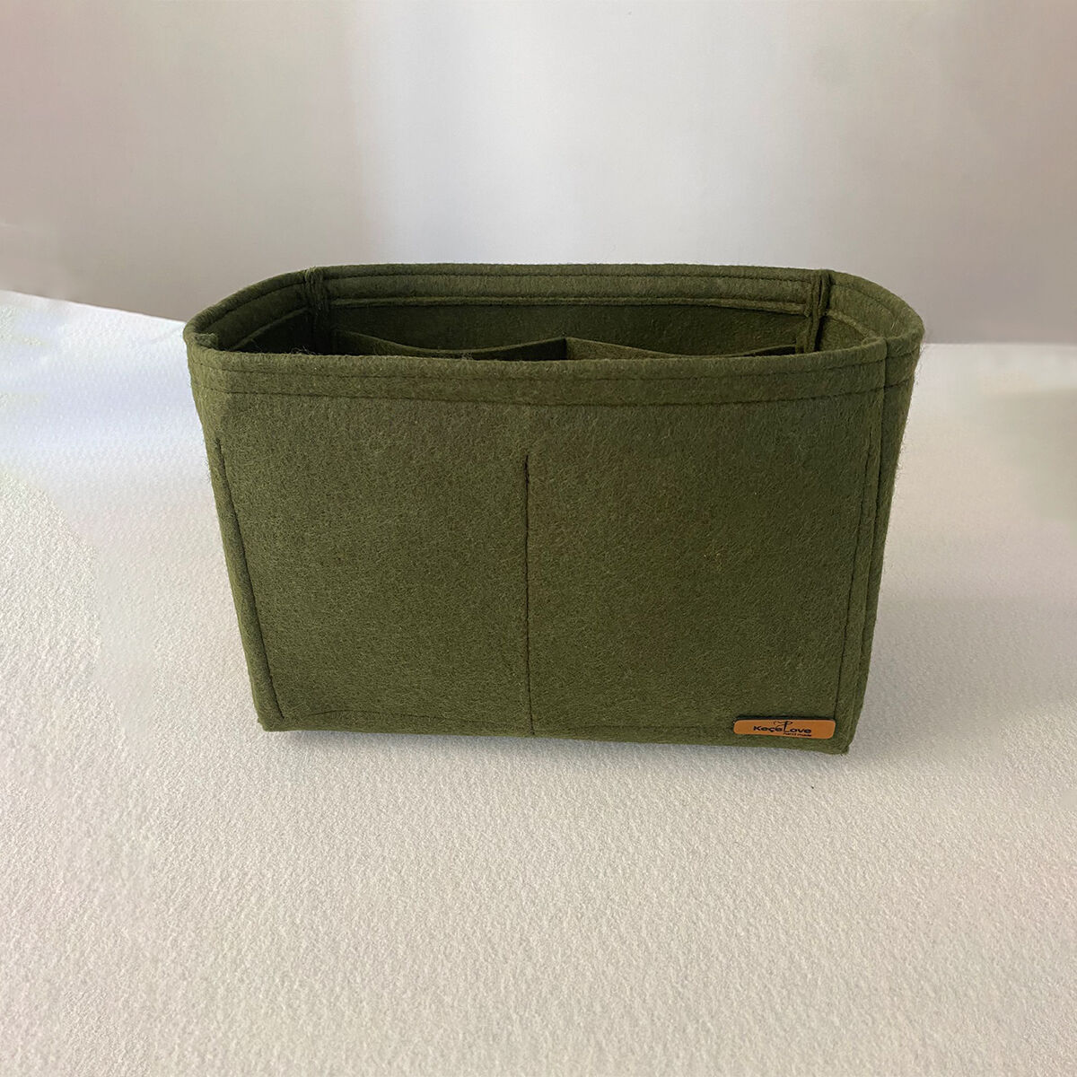Longchamp Le Pliage Original L (Large) Suluklu Çanta İçi Düzenleyici, Çanta İçi Organizer Yeşil