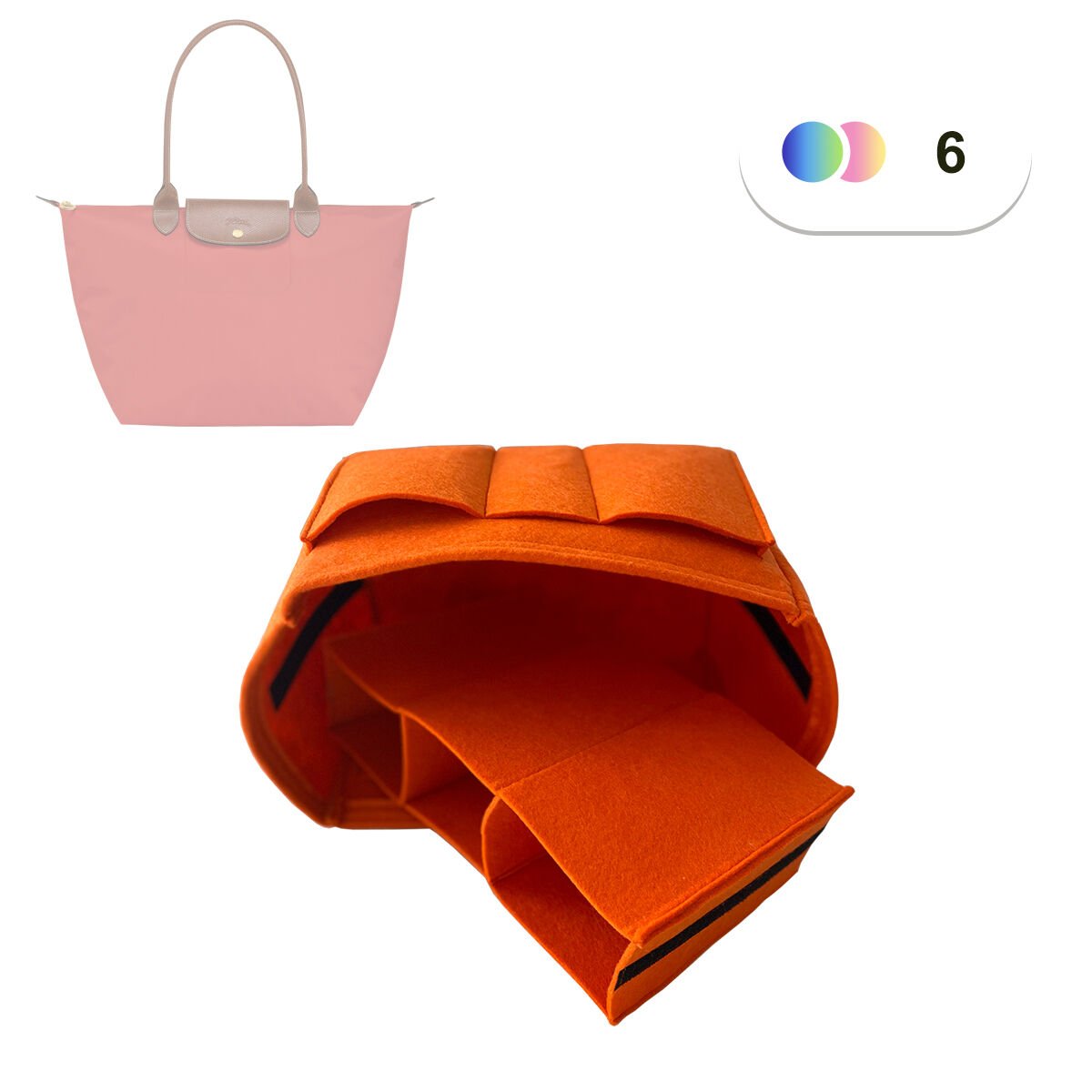 Longchamp Le Pliage Original L (Large) Klasik Çanta içi Düzenleyici, Çanta İçi Organizer