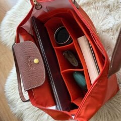 Longchamp Le Pliage Original L (Large) Klasik Çanta içi Düzenleyici, Çanta İçi Organizer Turuncu
