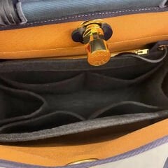 Hermes Herbag 39 Çanta İçi Düzenleyici, Çanta İçi Organizer Siyah