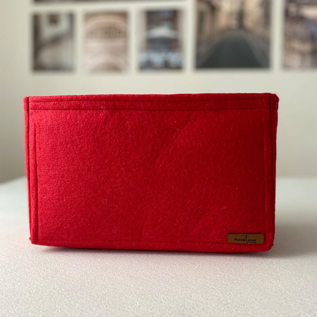 Louis Vuitton Neverfull MM Çanta içi Düzenleyici, Çanta İçi Organizer Kırmızı