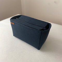Bonheur Küçük Boy (S) Tote Bag Fermuarlı Çanta İçi Düzenleyici, Çanta İçi Organizer Lacivert