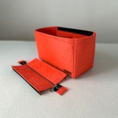 Bonheur Küçük Boy (S) Tote Bag Fermuarlı Çanta İçi Düzenleyici, Çanta İçi Organizer Turuncu