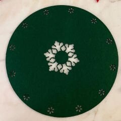 Yuvarlak 6'lı Yeşil Amerikan Servis Altlığı