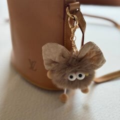 Kurdeleli Peluş Figürlü Çanta Charmı