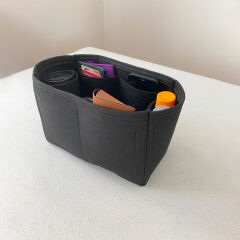 Bonheur Orta Boy (M) Tote Bag Suluklu Çanta içi Düzenleyici, Çanta içi Organizer Siyah - Hayır