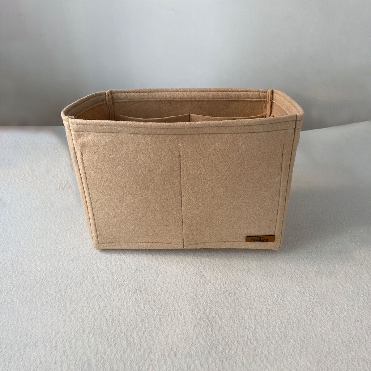 Bonheur Orta Boy (M) Tote Bag Suluklu Çanta içi Düzenleyici, Çanta içi Organizer Bej - Hayır