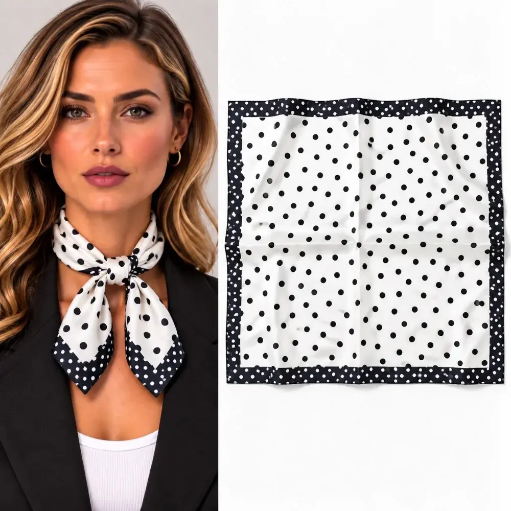Puantiyeli Fular / Bandana 50x50