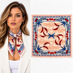 Kaplan Desenli Fular / Bandana 50x50